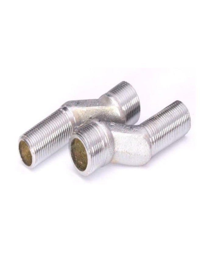 KINIK CP Brass Adjustable Wall Mixer Leg for Installation of Bathroom Jaq. Type Long Wall Mixer taps (1/2" x 3/4" inch)(1 Pair) - Image 2